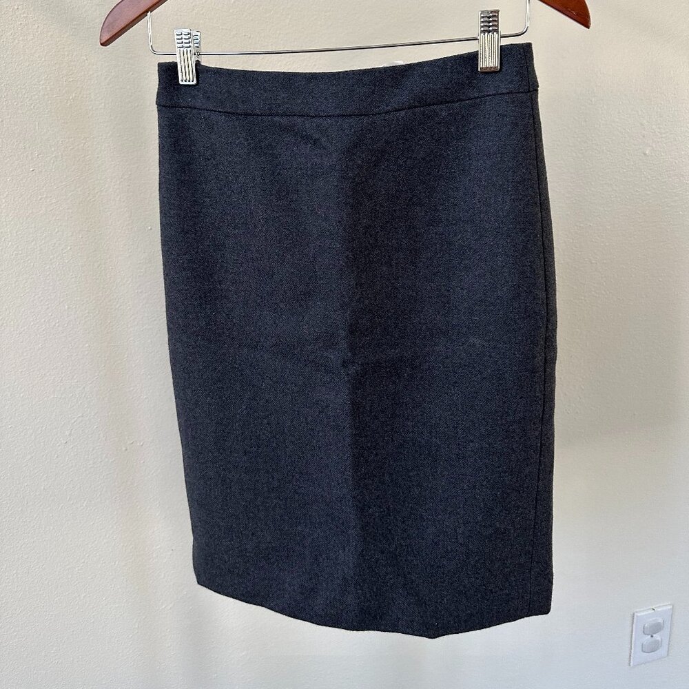 J.Crew Wool Double Serge Pencil Skirt